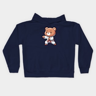 Cute Kungfu Bear Kids Hoodie